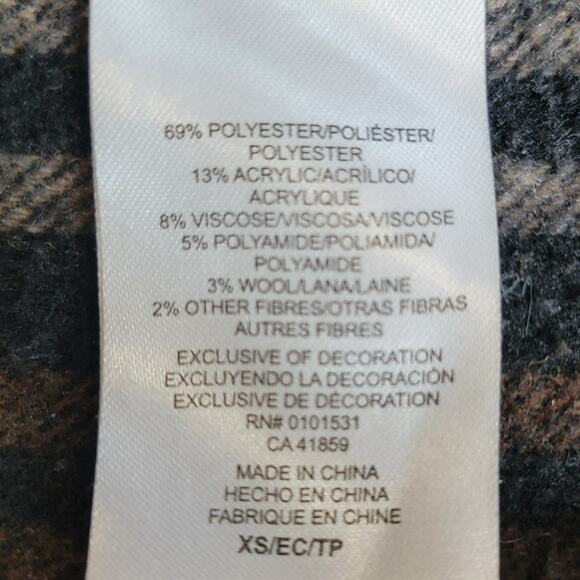 Stranger Things Women XS Flannel Button Up Oversized Logo Graphic Earth Tones - Picture 14 of 15